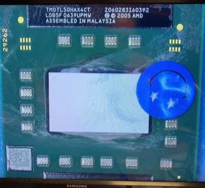 CPU AMD TURION 64 X2 1600 MHz TMDTL50HAX4CT  PROCESSORE TESTATO, VEDI FOTO - Immagine 1 di 4