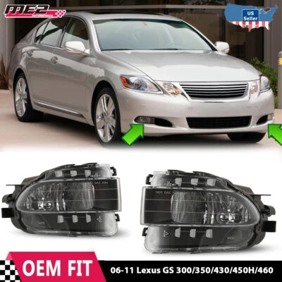 Luces antiniebla para Lexus GS 300/350/430/450H/460 2006-2011 lámpara de parachoques de conducción L y R Foto 1 de 4