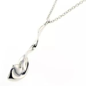 Tiffany & Co. Orchid Pendant Necklace 16" Silver 925 Gehry Auth #24673 - Picture 1 of 7