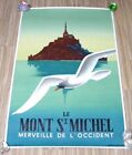 Fix Masseau  Mont St Michel Merveille de l'Occident lithograph poster,1988