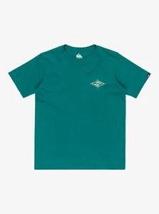 QUIKSILVER - Boys EV Beach Blast T-Shirt (8-16 Yrs) - Teal Green - Casual Tee - Picture 1 of 2