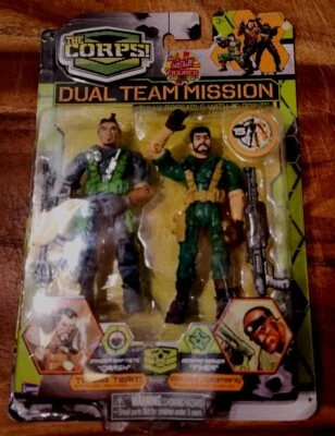 The Corps Dual Team Mission Lanard Toys terra team "Crash" & "Fixer" - Imagem 1 de 4