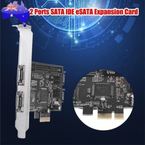 PCI-E PCIe to 2 Ports SATA IDE eSATA Expansion RAID Controller Cards JMB363 - Picture 1 of 8