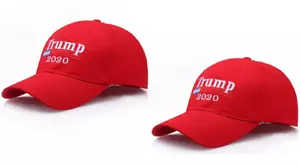 NEW Red Trump 2020 Cap Make America Great Again MAGA Hat Pack Of 2 - Picture 1 of 4