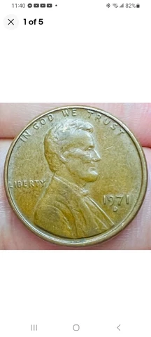 1971-D Lincoln Error Penny | Rare Coin | RD | Collectable Vintage Cover