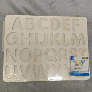 Horizon Wood Alphabet Tracing Puzzle w/ Wood Dowel - Homeschooling - Sealed New - Picture 1 of 9