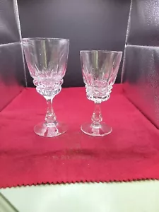 SET OF 2 CRISTAL VINTAGE CRYSTAL drink glasses, different sizes - Picture 1 of 13