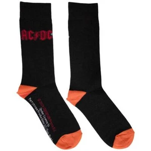 AC/DC Red Logo Socks Black New - Picture 1 of 1
