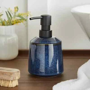 New Sophisticated & Eye-Catching Design Glaze Soap Lotion Pump Dispenser-Blue - Picture 1 of 3