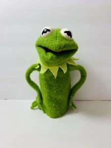 Vintage 1978 Fisher Price Jim Henson Muppets Kermit The Frog Hand Puppet #860 - Picture 1 of 4