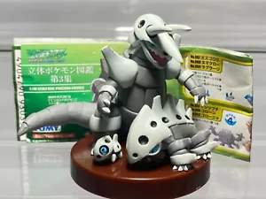 Figura Colección Pokémon Tomy Zukan Aron, Lairon, Aggron (H0.4"-1.8") escala 1/40. - Imagen 1 de 5