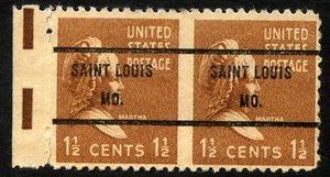 USA Sc 805 pair Imperforate Vertical Pre-canceled - MNH - Picture 1 of 1