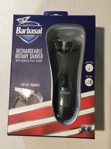 Afeitadora giratoria recargable Barbasol con cuchillas de acero inoxidable (nueva) - Imagen 1 de 8