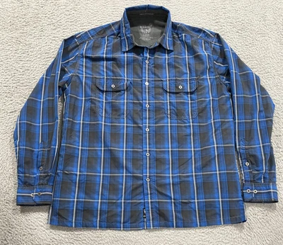 Kuhl Shirt Mens Extra Large Blue Plaid Eluxur Ionik Long Sleeve Button Down - Image 1 of 4