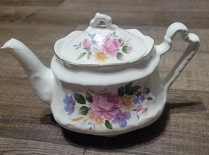 Neuwertige Arthur Wood And Son Floral Teekanne Staffordshire England #6239 - Bild 1 von 8