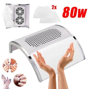 80W Nail Dust Suction Nail Vacuum Cleaner Nail Dust Suction for Manicure - Picture 1 of 10