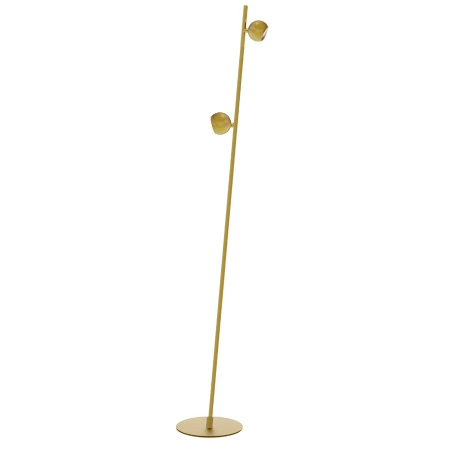 Dainolite Fernanda 2 Light LED Floor Lamp, Brass/Brass - FER-5010LEDF-AGB - Image 1 of 1