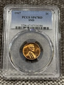 1967 Lincoln Memorial Cent PCGS MS 67 RD Uncirculated US Mint Coin 1C +NICE+ - Picture 1 of 7