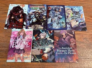 Lot of 7 J Novel Light Preview Books Anime NYC Exclusive Unlimited Gacha Hero - Picture 1 of 1