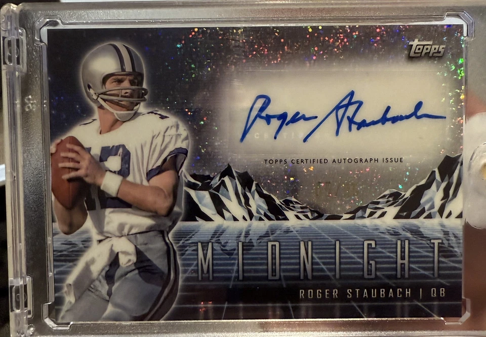 2024 Topps Roger Staubach Midnight Horizon Signatures Auto/35 - Vaqueros Foto 1 de 3