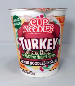 Nissin Tasse Nudeln Ramen Truthahn Abendessen Geschmack Thanksgiving Limited Edition! - Bild 1 von 7