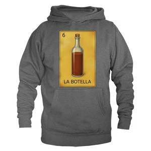 FELPA CON CAPPUCCIO PULLOVER LA BOTELLA MEXICAN LOTERIA CARD - Foto 1 di 10