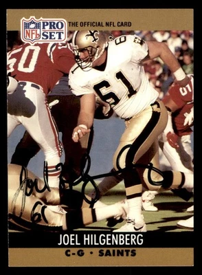 1990 Pro Set Football #588 Joel Hilgenberg Signed Autograph (no COA) *e1 - Image 1 of 2