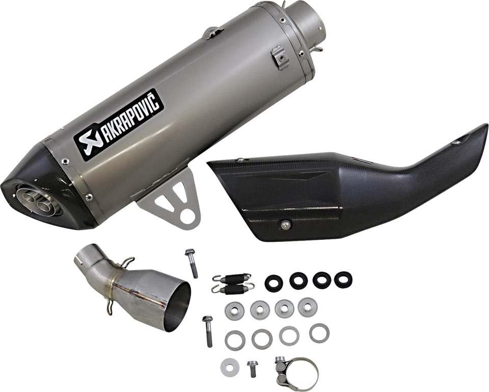 Akrapovic Slip-On Titanium Muffler for 2019-Up BMW C400 X Scooter S-B4SO2-HRT - Image 1 of 1