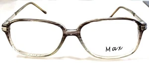 New Grey & Clear Acetate Max Eyeglasses with Metal Accents ~ Discontinued Model - Picture 1 of 4