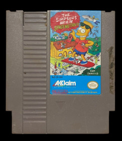 1985 NINTENDO NES THE SIMPSONS BART VS THE SPACE MUTANTS VIDEO GAME JD