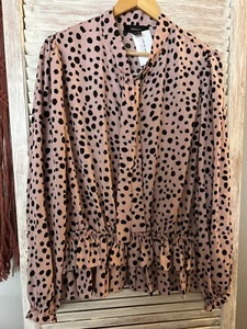 Damenbluse Animalprint Forever 21 1X - Bild 1 von 7