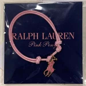 New Sealed Polo Ralph Lauren Pink Pony Charm Bracelet Cancer Awareness Macy's - Picture 1 of 2