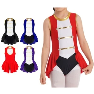 AU Girls Circus Ringmaster Dress Up Party Carnival Sleeveless Leotard Bodysuit - Picture 1 of 48