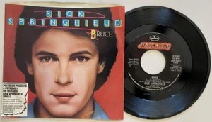 Rick Springfield Bruce / Guenevere 45 rpm PS M- Mercury Pop Rock (1984) - Picture 1 of 2