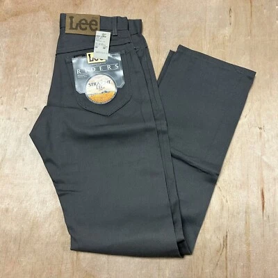 Pantalones de sarga de algodón Lee Riders vintage años 80 hecho en unioun pierna recta 29x32 Foto 1 de 4