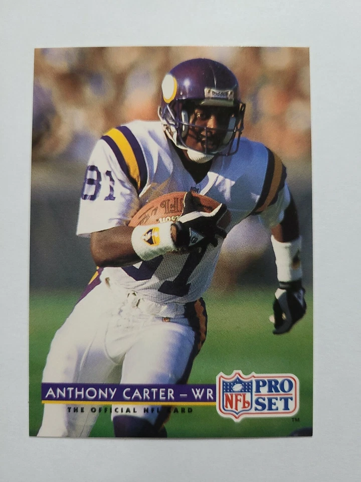 ANTHONY CARTER 1992 PRO SET FOOTBALL CARD # 236 E6156 - Image 1 of 1