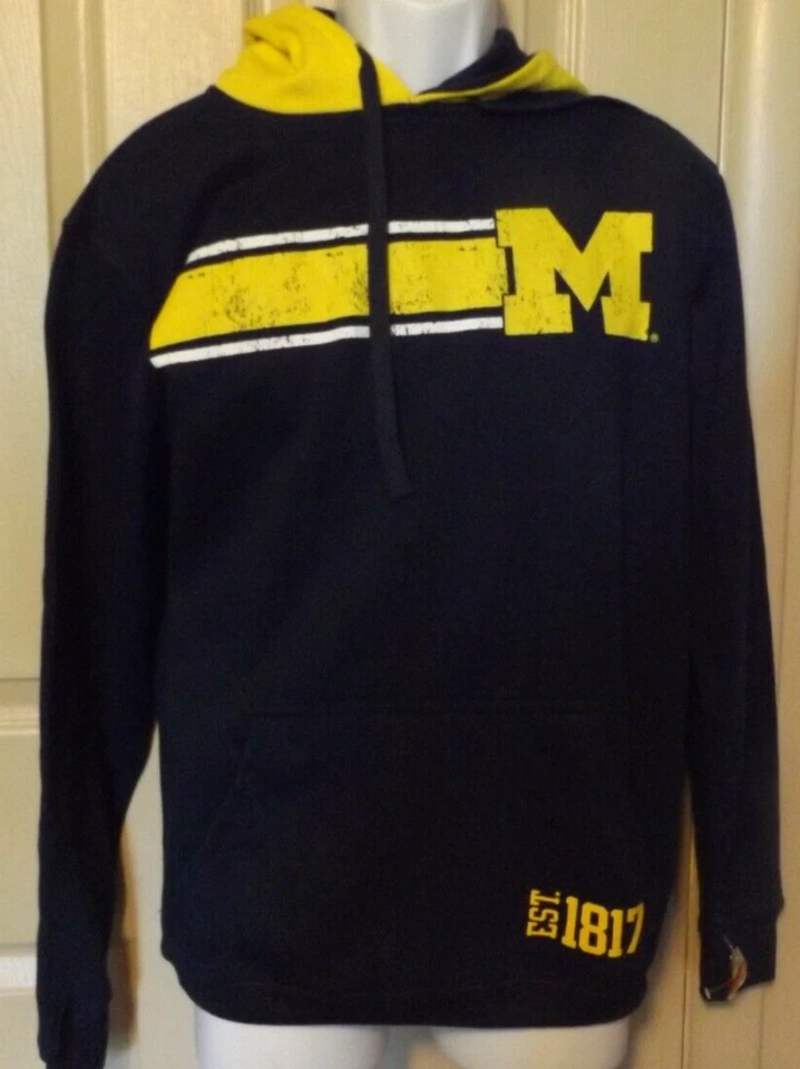 Sudadera con capucha para hombre S pequeña University of Michigan Ann Arbor 1817 nueva con etiquetas Foto 1 de 1