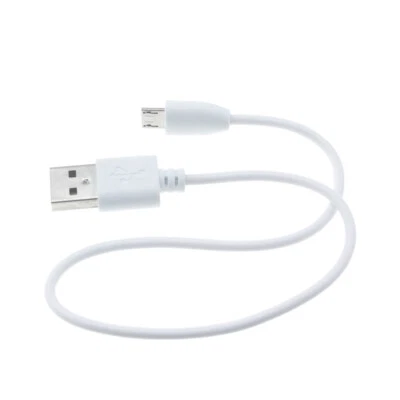 SHORT 1FT MICRO USB CABLE FAST CHARGE POWER CORD SYNC WIRE WHITE For CELL PHONES - Image 1 of 4