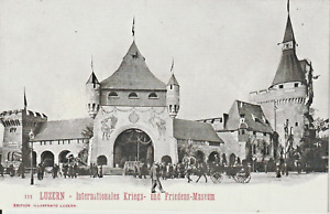 Ak, um 1900 "Luzern - Internationales Kriegs- u. Friedens-Museum"; Kf.; n. gel.