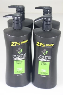 READ 4 x AXE Dandruff Defense 2in1 Shampoo + Conditioner Zinc 28 oz - Image 1 of 2