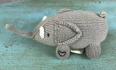 Juguete Tejido Estella Sonajero Elefante Algodón Orgánico Hecho a Mano Perú Foto 1 de 4