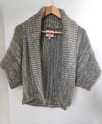 Juicy Couture Chunky Wrap Cardigan Sweater Gold Wool Cashmere Blend Size S - Image 1 of 4