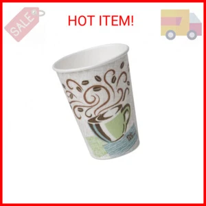 Dixie Hot Cups, Paper, 12oz, Coffee Dreams Design, 50/Pack - Picture 1 of 2