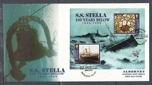 Alderney Scott 127 FDC - S.S. Stella Shipwreck - Picture 1 of 1