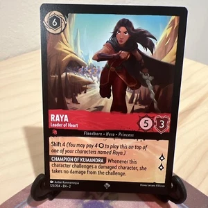 Lorcana: Rise of the Floodborn Raya:Leader of Heart 123/204 Super Rare NON-FOIL - Picture 1 of 2