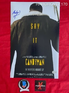 MICHAEL HARGROVE SIGNED 11x17 PHOTO! CANDYMAN! SHERMAN FIELDS! BECKETT COA! - Picture 1 of 3