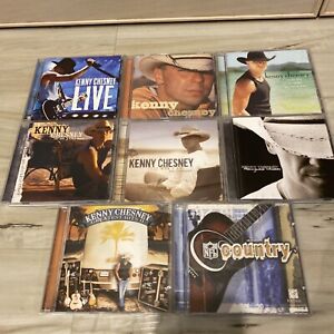 LOT OF 8 CDs Kenny Chesney Just Who I Am Be As You Are Live Greatest Hits NFL