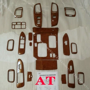 19P Wood Grain Moulding Dash Trim Kit For Toyota Land cruiser LC100 AT 2003-2007 - Picture 1 of 1