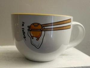 Gudetama Soup Mug Egg Drop I'm Falling 24 oz. Sanrio New - Picture 1 of 3