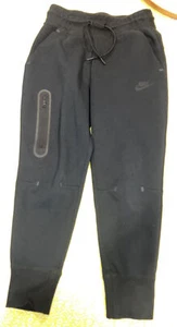 Nike Sportswear Girl Tech Fleece Pants Kids Size S Small Black CZ2595-010 - Picture 1 of 7